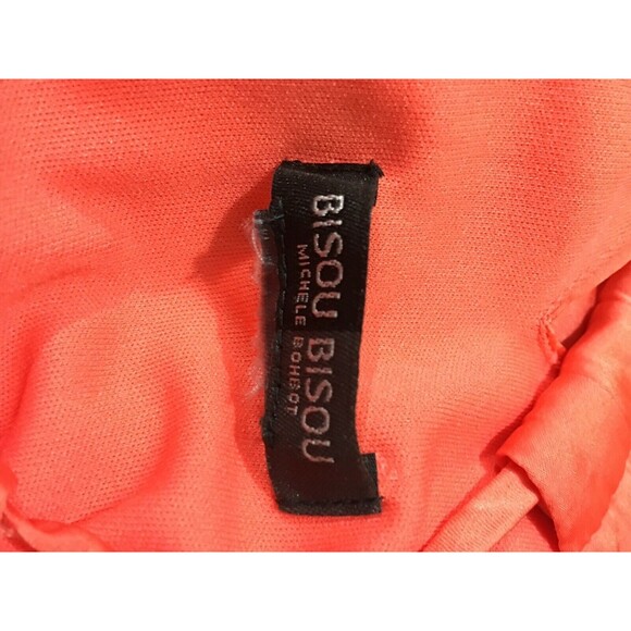 Bisou Bisou Michele Bohbot Orange Maxi Sleeveless Sundress L/XL - Picture 5 of 5